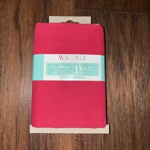 Waverly inspirations fabric 100% cotton 1 yard 36in x‎ 44in Lipstick Pink